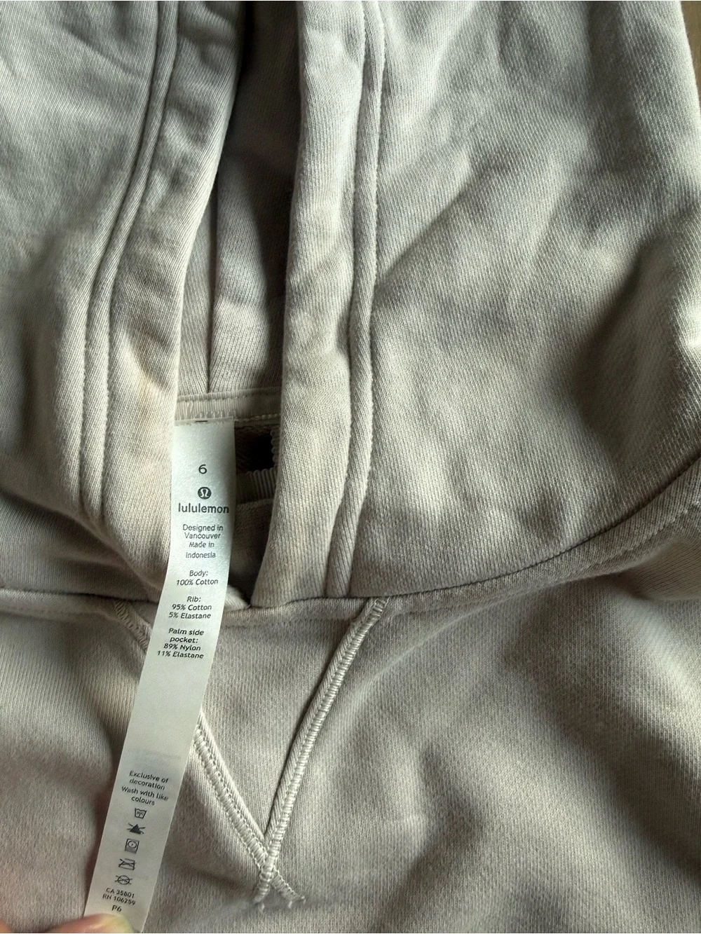 lululemon athletica womens Light Gray Hooded Pullover - vapor